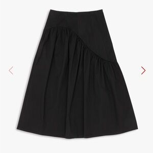Lisa Says Gah Black Maeve Midi Skirt